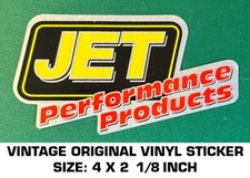 JET PERFORMANCE PRODUCTS - VINTAGE ORIGINAL VINYL DECAL STICKER