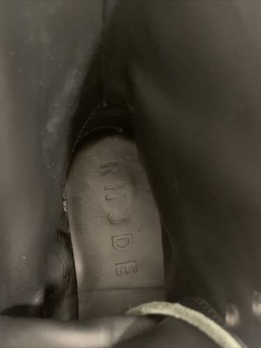 RHUDE MA-1 Patent Black 1410 Boot Men Sz 7 Made In Italy MINT $1000 - 第 5/11 張圖片