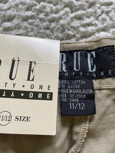Pantalones Cortos Rue 21 Sarga Beige Juvenil Talla 11/12 - Imagen 6 de 9