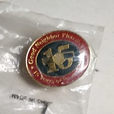 Vintage Good Neighbor Pharmacy 15 Year Lapel Pin