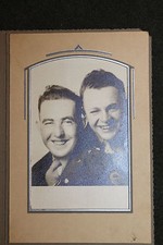 Original WW2 Studio Photograph of Two U.S. Army Soldiers Good Pals in Frame
