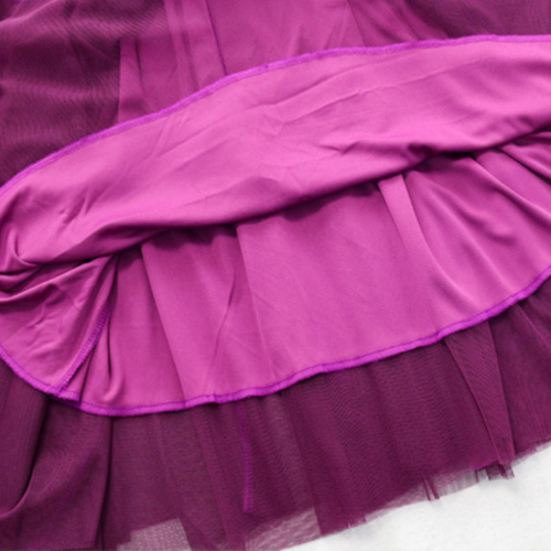 Damen Lang Tüllrock Hohe Taille Mehrlagig Tutu Schier Netz Plissiert Swing Party - Bild 24 von 46