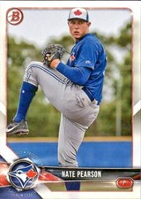 LOT OF 20 2018 BOWMAN DRAFT BASE PAPER PROSPECT #BD118 NATE PEARSON BLUE JAYS