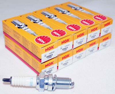 10 Pack Genuine Authentic NGK 7162 Nickel Standard Resistor Spark Plugs DR8EA