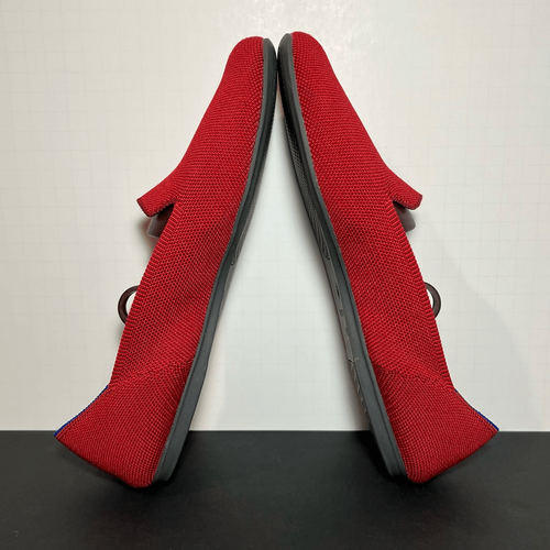 Womens ROTHYS The Loafer Dark Red Slip On Flat Shoes / Size 10.5 - Picture 6 of 8