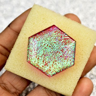 FLAWLESS Lab-Created Monarch Opal 70 Ct CERTIFIED Fancy Cut Loose Gemstone