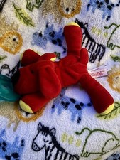 WubbaNub Red Yellow Puppy Dog Small Plush Baby Toy Pacifier Holder