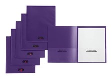 Folder TAKE Home Heavy Duty Purple SCHOOL SMART Pack of 24