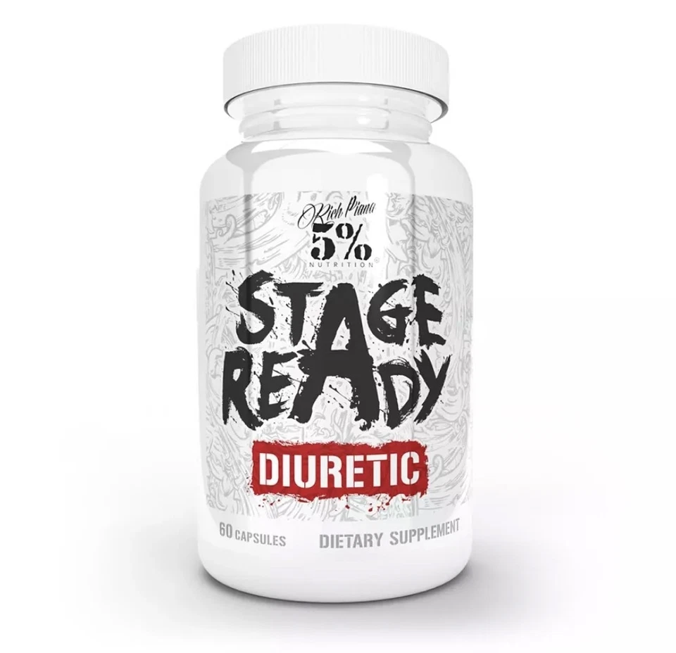 Rich Piana 5% Nutrition Stage Ready Diuretic 60 Capsules Water Loss Matrix