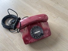 Wählscheiben Telefon 791-1 Rot Marmoriert BP J2555  RB-1474 wie neu