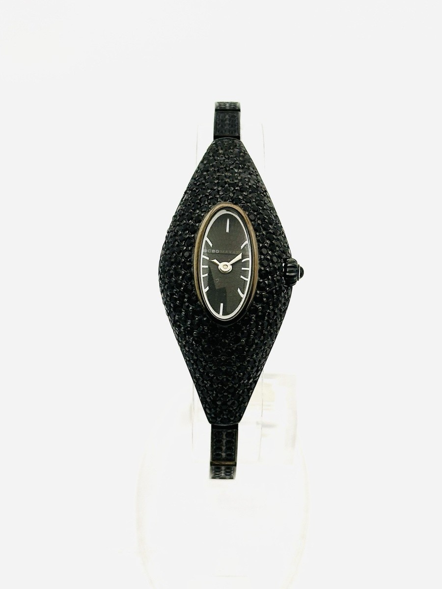 BCBGMAXAZRIA Ladies BG8084 Classic Black Crystal Accents  display picture 1