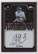 2025 SAGE Low Series Next Level Signatures Red Ryan Hilinski #NLS-RH3 Auto 3hd