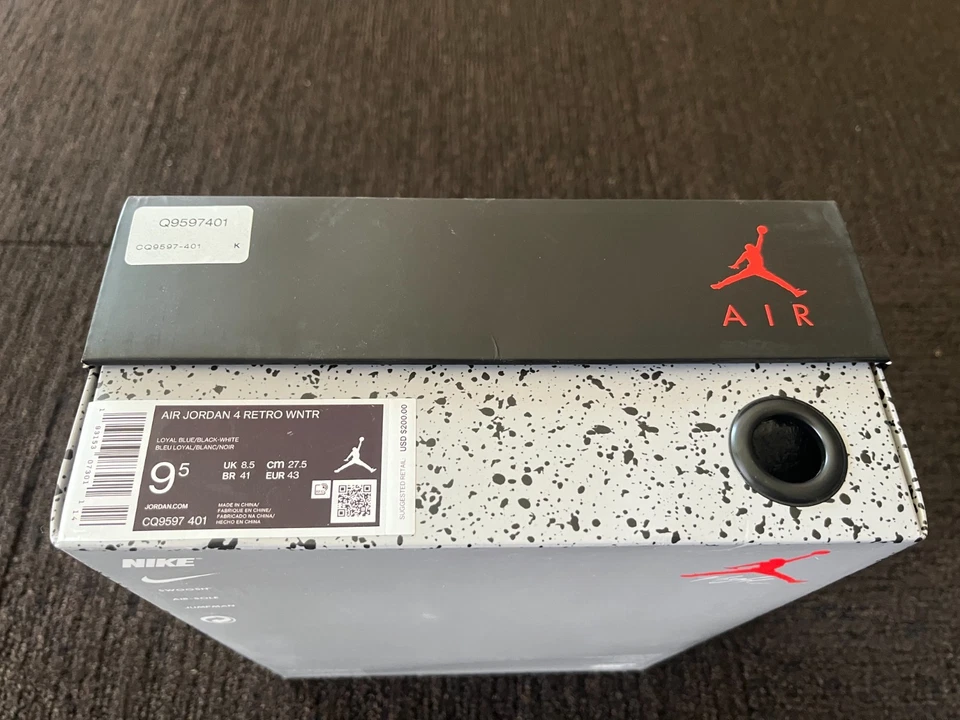 Nike Air Jordan 4 Retro WNTR Winterized Azul Leal Talla 9.5 - Nuevas Foto 3 de 3