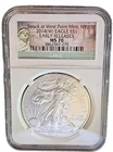 2014 W American SILVER Eagle Dollar NGC MS 70 Early Release-West Point Label