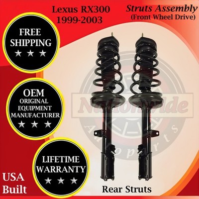 Monroe OEM Rear Struts Assembly For 1999-2003 Lexus RX300 2WD Lifetime Warranty