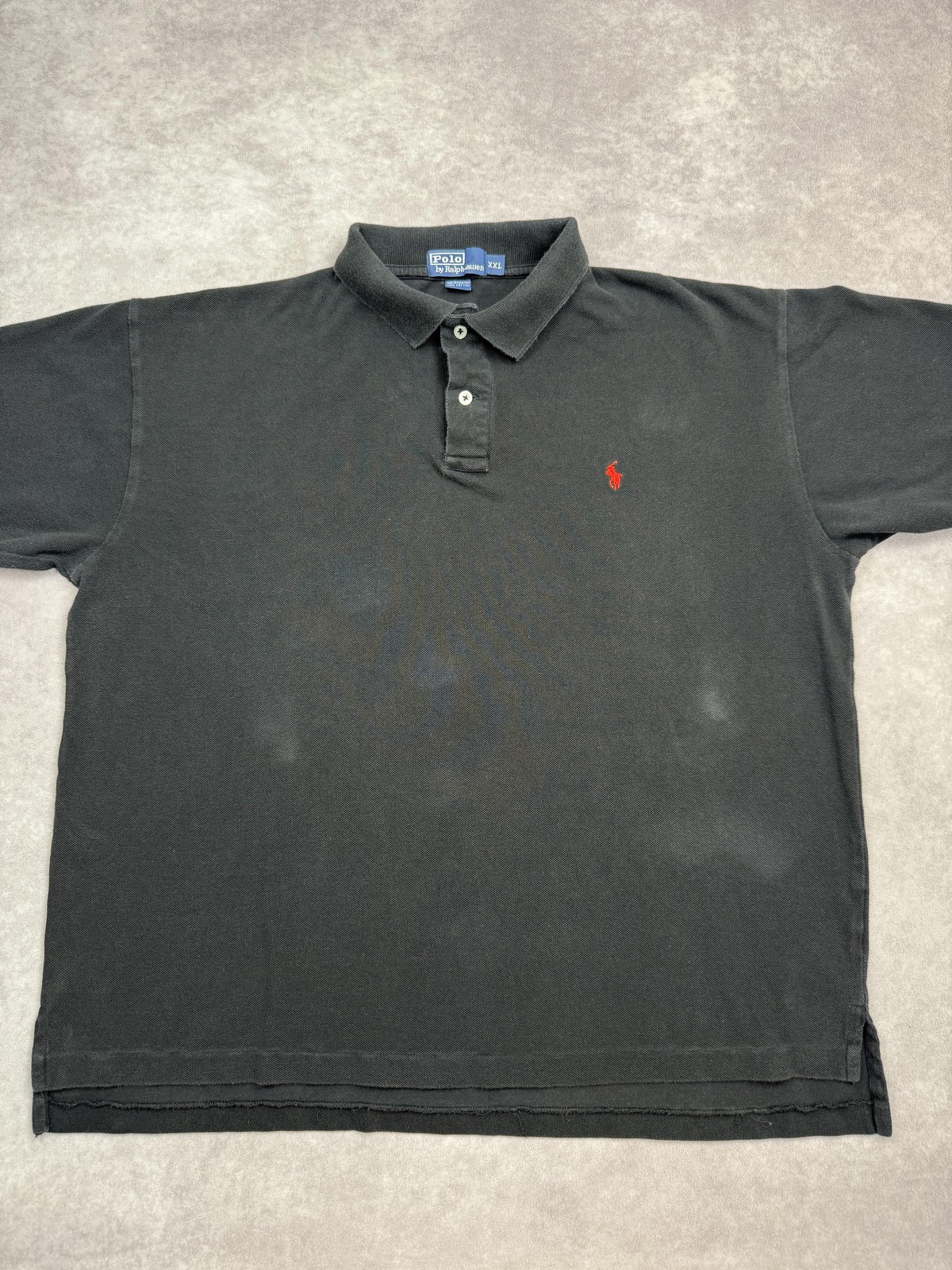 VTG Polo Ralph Lauren Polo Shirt Mens 2XL Classic Fit Red Pony Short Sleeve