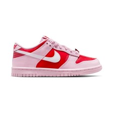 Grade School Nike Dunk Low_Pink Foam/Summit White-Lt Crimson Shoe