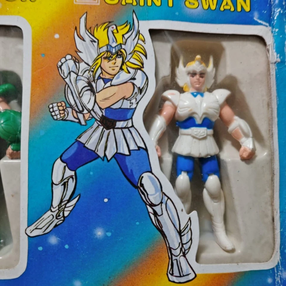 DE COLECCIÓN AÑOS 80 SAINT SEIYA PEGASO DRAGÓN CISNE BOOTLEG 3 FIGURAS JUEGO DE CAJA SIN USAR, EN CAJA PACHI Popy Foto 3 de 4