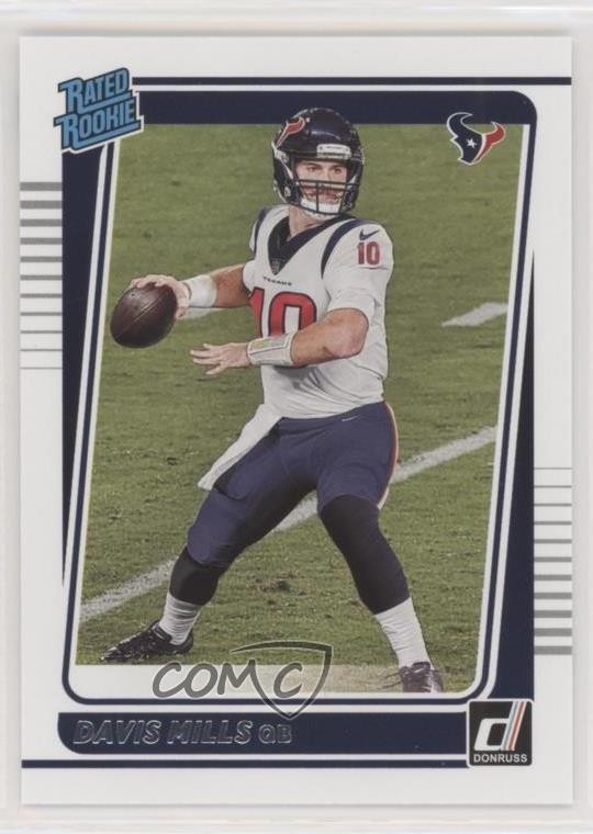 2021 Panini Donruss Rated Rookie Davis Mills #273 0q1p