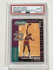 1995 Upper Deck Collectors Choice Crash The Game Silver Michael Jordan PSA 10 