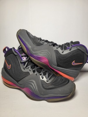 2012 Nike Air Penny 5 Phoenix Men's Shoes Size 10 Grey Puple Orange White