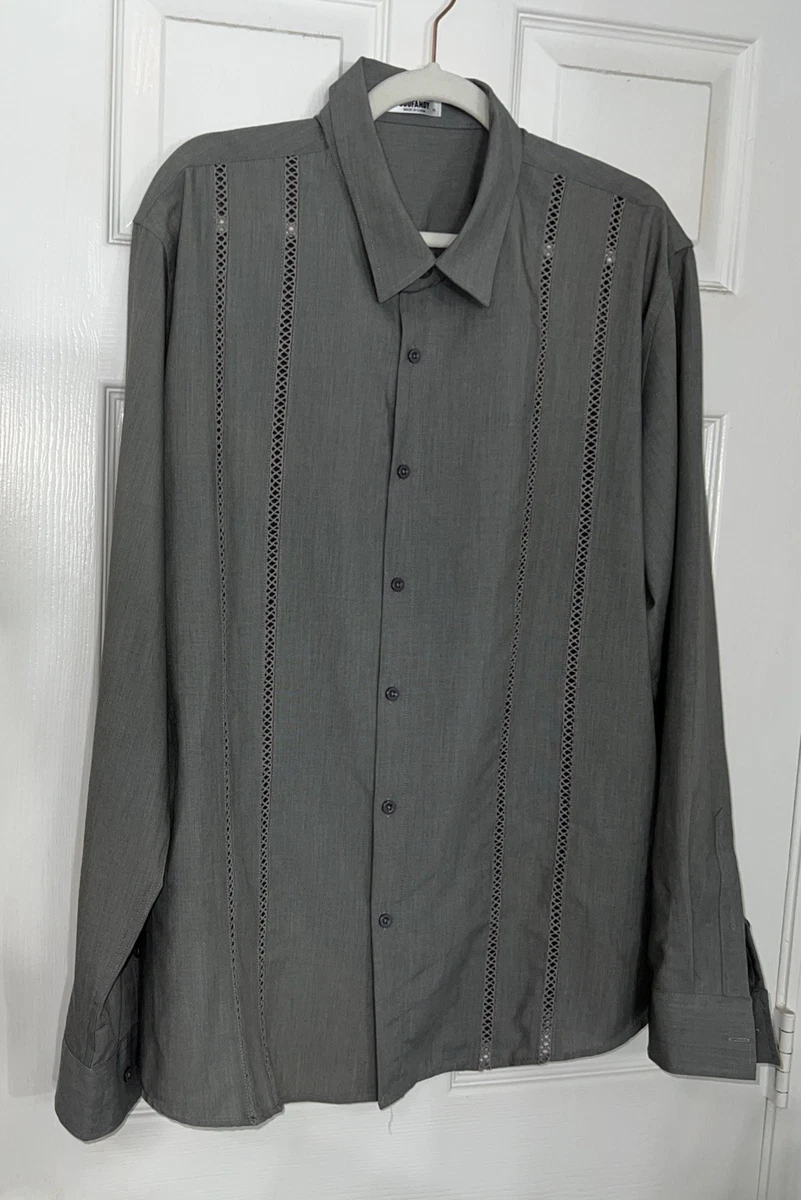 COOFANDY Flanelle overhemd voor heren, langarm, geruit houthakkerhemd, vrijetijdsoverhemd met borstzak, hemdjack, karo overhemden, regular fit, klederdrachtoverhemd, motorrijdershirt, XXL