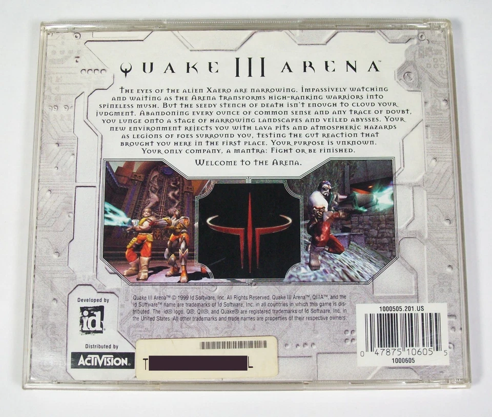 Quake III (3) Arena Big Box with Manual Windows PC CD ROM 1999 ID Software - Image 3 of 4