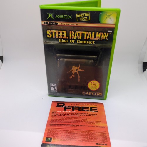 Steel Battalion: Line of Contact (Microsoft Xbox, 2004) CIB Great Condition!