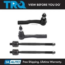 TRQ Front Inner and Outer Tie Rod Set Fits 2013-2015 Chevrolet Malibu