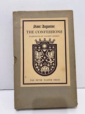Saint Augustine THE CONFESSIONS Valenti Angelo Peter Pauper Press in Slipcase