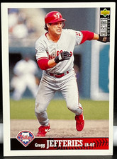 1997 Upper Deck Collector's Choice Gregg Jeffries Phillies #195 Trading Card