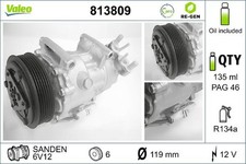 Valeo 813809 Kompressor für Klimaanlage Klimakompressor Kompressor Klima 