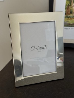 Christofle Silverplate Fidelio Photo Frame Holds 4x6 Never Used No Box