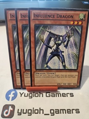 Yu-Gi-Oh Influence Dragon X3 GAOV 1st Edition Common Light Played 