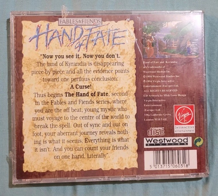 Jeu PC Fables & Fiends Hand Of Fate - Big Box FR, Boîte Grande Taille - Bon état, Complet