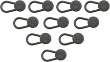 10Pcs Flexible Buttons 10Mm Collar Extenders Black Plastic Button Extender for S