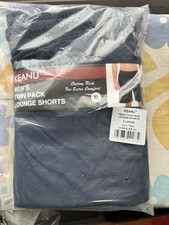 Fabrycznie nowe męskie dwupak spodenki wypoczynkowe rozmiar XL w kolorze granatowym i niebieskim 