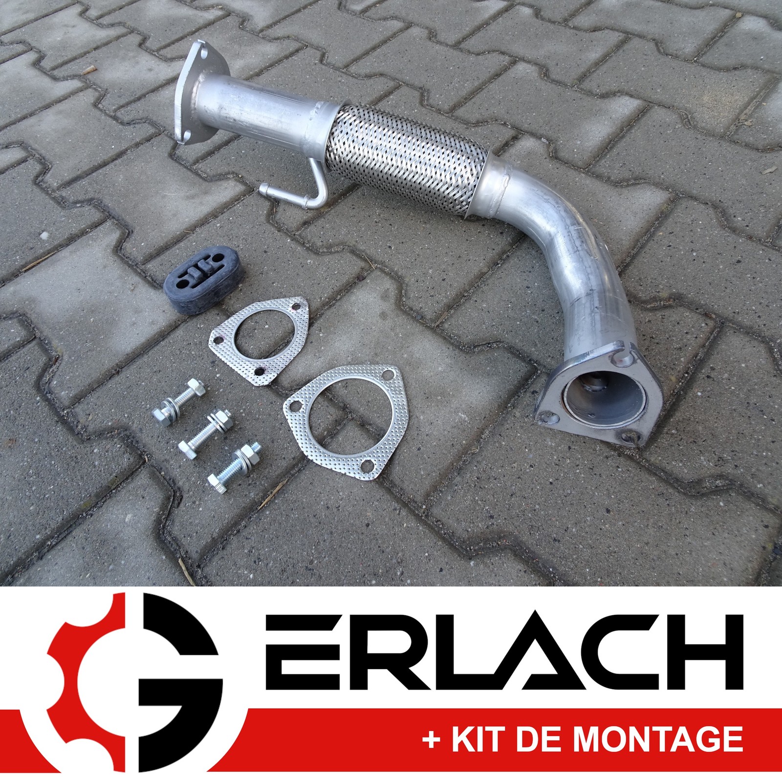 Tuyau avant pour Opel Antara 2.0 CDTi 2006-2011 - Tube d'échappement en acier