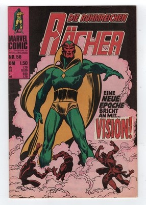 1968 MARVEL AVENGERS #57 & TALES OF SUSPENSE #56 1ST VISION RARE KEY WOW GERMAN