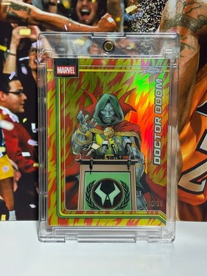 2026 Topps Chrome Marvel Doctor Doom #028 Human Torch Refractor 10/39