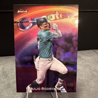 Topps Finest 2024 Creators Julio Rodriguez Mariners #C-1 Purple Refractor /125