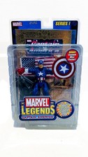 Toy Biz Marvel Legends Captain America Series 1 Figure Avengers Gold Variant New
