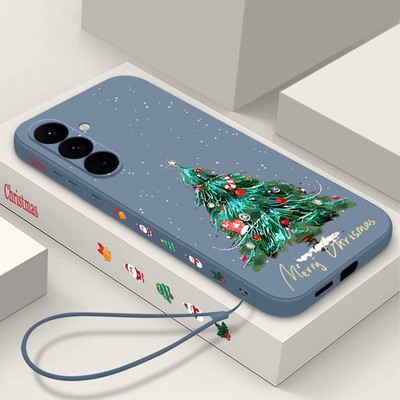Hülle Für Samsung Galaxy S25 FE Edge S24 Ultra S23 S22 Plus Weihnachtsbaum Cover