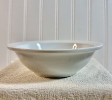 Vertex China White Replacement Bowl 6.5" Vitrified Porcelain w Flat Rolled Rim