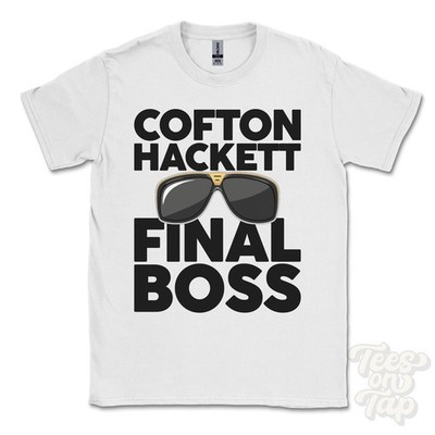 COFTON HACKETT FINAL BOSS T-SHIRT funny xmas gift worcestershire cofton hackett