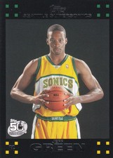 2007-08 Topps 50th Anniversary JEFF GREEN rookie card #115 Seattle Supersonics