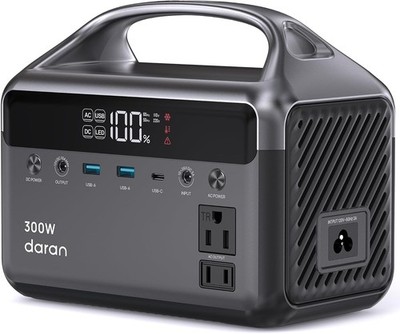 DaranEner Portable Power Station 300W 192Wh LiFePO4