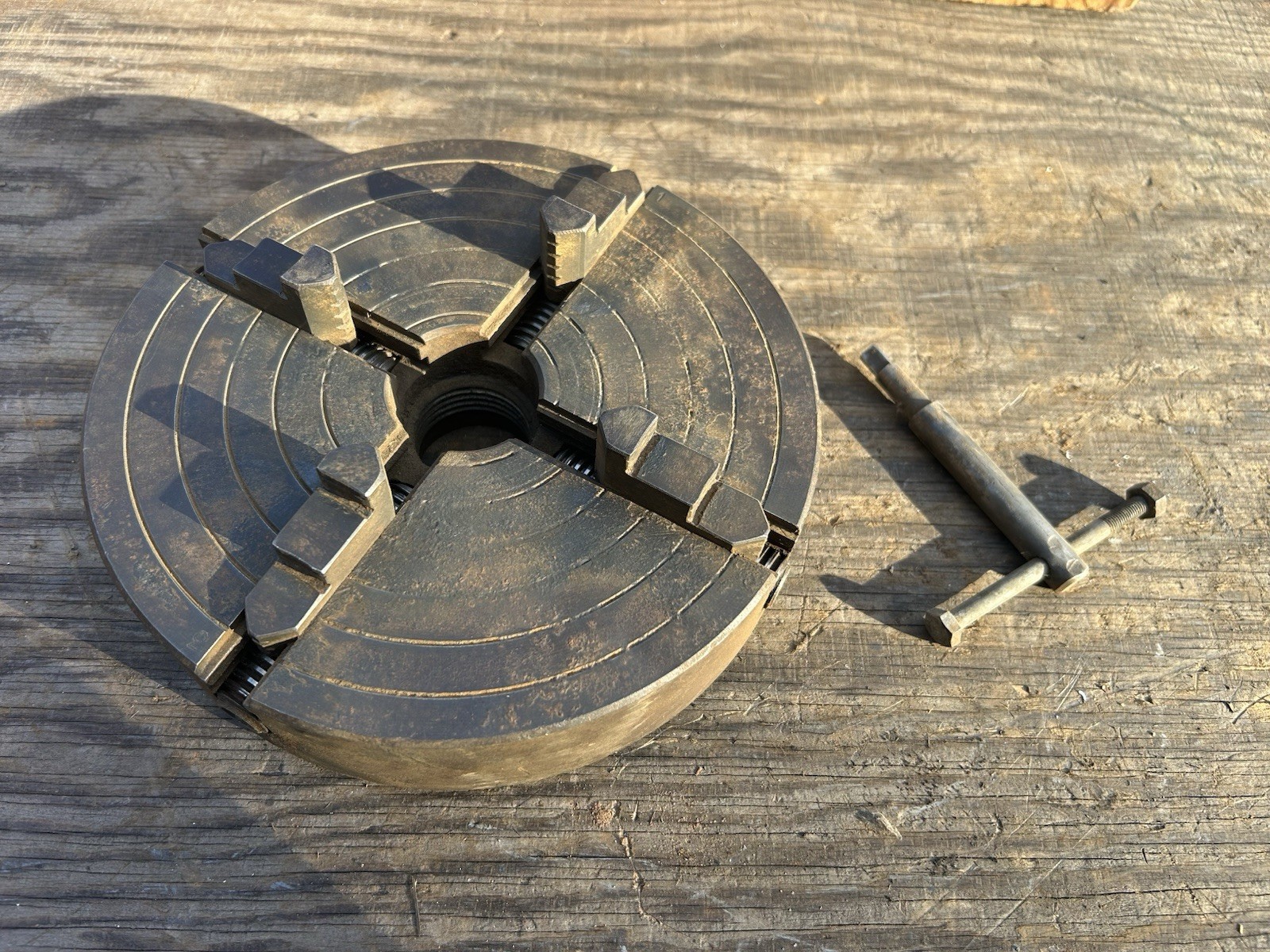 Craftsman 8" 4-Jaw Metal Lathe Chuck No. 02548 21011 W/ 1-1/2" - 8 TPI USA