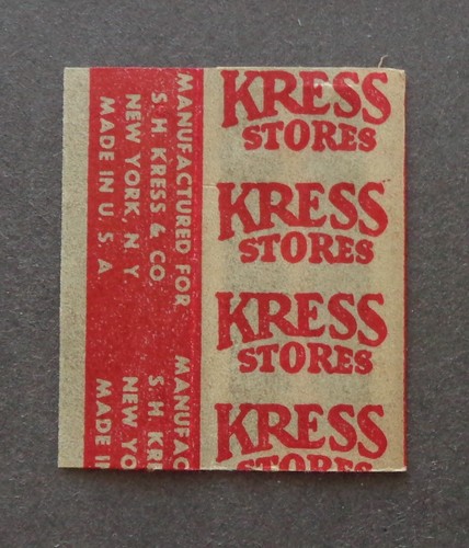 Vintage Razor Blade KRESS STORES - One Wrapped Blade