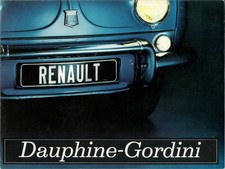 Catalogue brochure Renault Dauphine Gordini 1966 FR - France